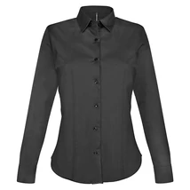 Kariban KA530 Ladies' Long-Sleeved Stretch Shirt black