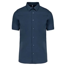 Kariban KA531 Short-Sleeved Cotton/Elastane Shirt navy