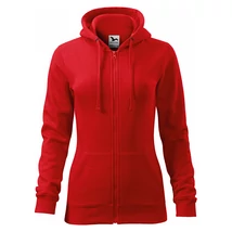 Malfini Trendy Zipper női kapucnis pulóver 411 piros - M