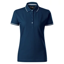 MalfiniPremium Perfection plain galléros póló női 253 - tengerészkék