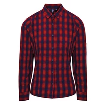 Premier PR350 Mulligan Check Women's Shirt red/navy