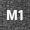 M1 - fekete melírozott