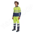 Cerva LEON hosszú ujjú pólóing fluo sárga/navy - L
