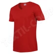 Gildan GI64V00 Softstyle V-Nyakú Póló red - S