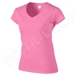 Gildan GIL64V00 Softstyle Női V-Nyakú Póló azalea - 2XL