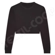 Just Ts JT016 Women's L/S Cropped T heather black - S