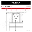 Rimeck HV Bright fluo mellény 9V3