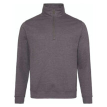 Just Hoods AWJH046 Sophomore 1/4 Zip Sweat charcoal