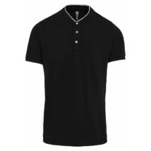 Kariban KA223 Polo Shirt With Mandarin Collar black/grey