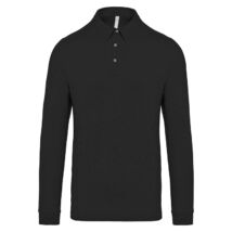 Kariban KA264 Men's Long Sleeved Jersey Polo Shirt black