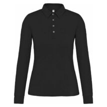 Kariban KA265 Ladies' Long Sleeve Jersey Polo Shirt black