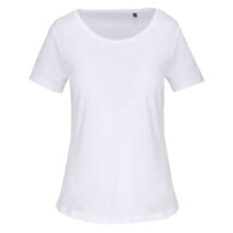 Kariban KA399 Ladies' Organic T-Shirt Raw Edge Neckline white