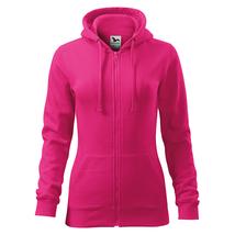 Malfini Trendy Zipper női kapucnis pulóver 411 bíborszín - L