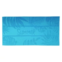 Olima OL3010 Jacquard strandtörölköző caribbean blue - 90x170