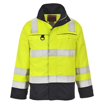 Portwest FR61 Hi-Vis Multi-Norm kabát sárga/navy PW-FR61YNR
