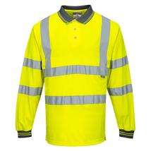 Portwest S277 Hi-Vis hosszú ujjú pólóing sárga PW-S277YER