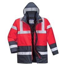 Portwest S466 Contrast Traffic kabát piros/navy PW-S466RNR