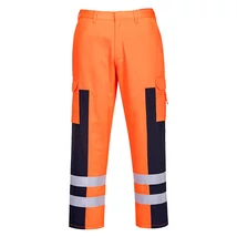 Portwest S919 Hi-Vis Ballistic nadrág narancs/navy PW-S919ONR