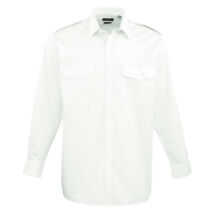 Premier PR210 Men's Long Sleeve Pilot Shirt white