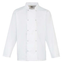 Premier PR665 Chef's Long Sleeve Stud Jacket white
