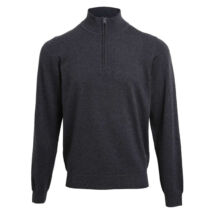 Premier PR695 Men's Quarter-Zip Knitted Sweater charcoal