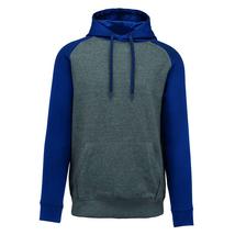 Proact PA369 Two-Tone Hooded Sweatshirt grey/navy