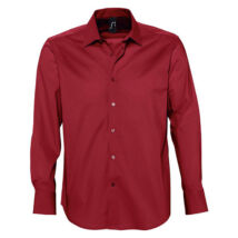Sol's SO17000 Brighton Long Sleeve Stretch Men's Shirt red