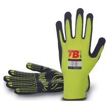TB 700F Zebra nitril védőkesztyű PVC pontozott