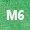 M6 - zöld melírozott