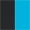 black/turquoise