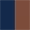 indigo/brown denim