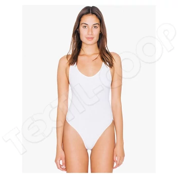 American Apparel AARSA8336 Női Pamut Jersey Ujjatlan Body white
