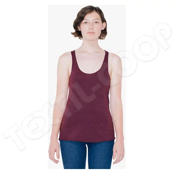 American Apparel AATR308 Női Tri-Blend Racerback Trikó cranberry