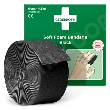 Cederroth téphető/vágható ragtapasz fekete 6 cm x 4,5 m