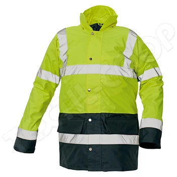 Cerva SEFTON kabát fluo sárga/navy - XS