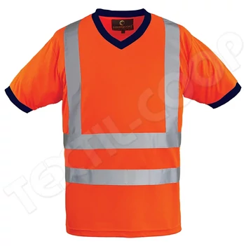 Coverguard Yard V-nyakú fluo póló narancs