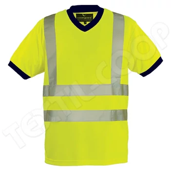 Coverguard Yard V-nyakú fluo póló sárga