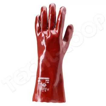 Coverguard Eurochem 3635 PVC kesztyű akasztófüles 