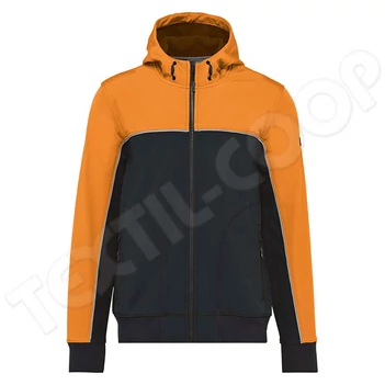 Designed To Work WK450 3-Layer Softshell Jacket black/orange