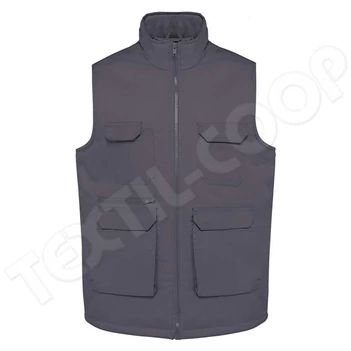 Designed To Work WK607 Padded Multi-Pocket Vest convoy grey