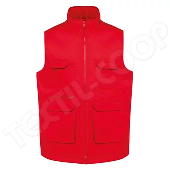 Designed To Work WK607 Padded Multi-Pocket Vest red