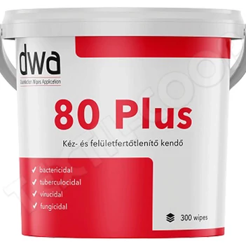 DWA 80 Plus kéz- és felületfertőtlenítő kendő 300 db