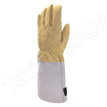 GAN59880 tűzoltó színbőr kesztyű 15cm