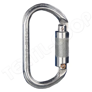 Fall Safe FS33500 ovális karabiner twist-lock acél/cink