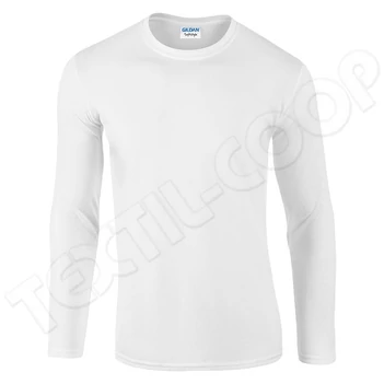 Gildan GI64400 Softstyle Hosszú Ujjú Póló white