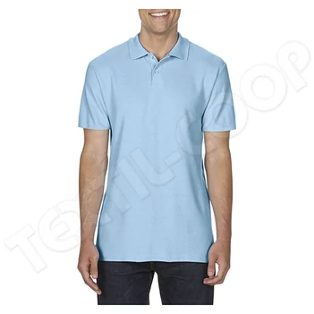 Gildan GI64800 Softstyle Double Piqué Polo blue