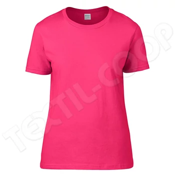 Gildan GIL4100 Premium Cotton Női Póló heliconia