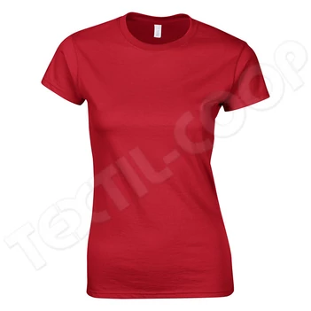 Gildan GIL64000 Softstyle Ladies T-Shirt red