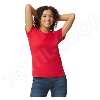 Gildan GIL65000 Softstyle Midweight Women's T-Shirt red
