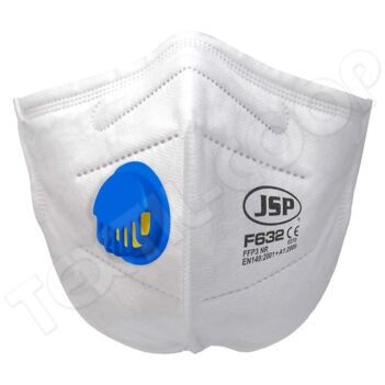 JSP F632 FFP3 NR szelepes szűrőfélálarc 30db